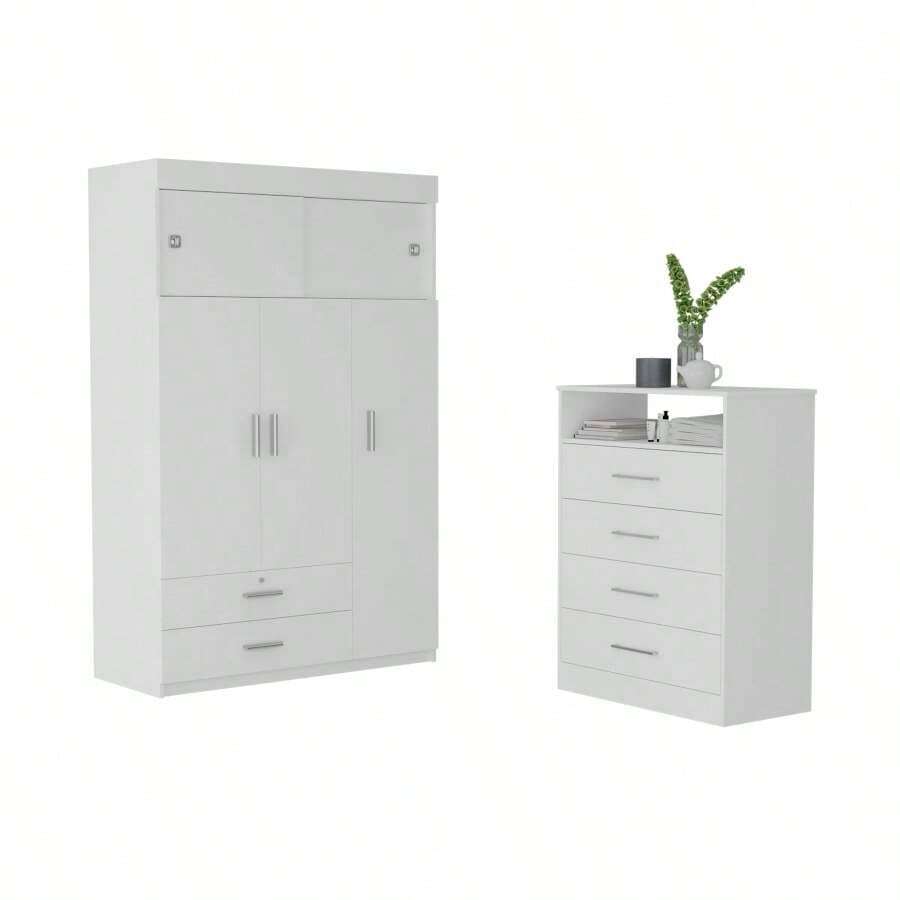 Jackson White 2 Piece Bedroom Set SHEIN USA