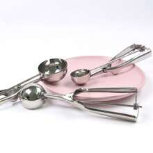 Stainless Steel Baller, Ice Cream Scoop, Watermelon Baller, Spoon Fruit Splitter, Ball Scoop Mold - Diameter 6CM - View 1