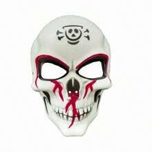 Halloween Skull Mask Party Ball Facial Costume Items Plastic Horror Mask - Multicolor - View 15