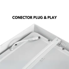 Kit 10 Led Ceiling Panel 18w Overlay Square Round Light Fixture White-Cold White-Warm White-Neutral - Cold White Square - View 4