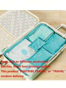 6pcs/Set - 1pc Travel Organizer Bag, Multi-Functional Storage Bag, Large Capacity Foldable Organizer Bag, Cosmetic Organizer Toiletry Bag, Multi-Functional Makeup Bag, Wardrobe Storage Bag, Large Capacity Luggage Bag, Clothing Storage Bag, Travel Toiletry Bag, Skincare Organizer Bag, Handbag, Clutch, Drawstring Bag