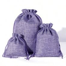 20 件，6 种尺寸，20 种颜色，黄麻粗麻布礼品袋，可重复使用的储物袋珠宝袋化妆包带拉绳，适用于珠宝、化妆品、工艺品、派对、婚礼、圣诞节、亚麻包装袋、圣诞节情人节 - 彩色 - 查看 30