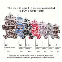 1 件宠物圣诞鹿服装，毛绒连体睡衣，适合狗和猫 - 彩色 - 查看 4