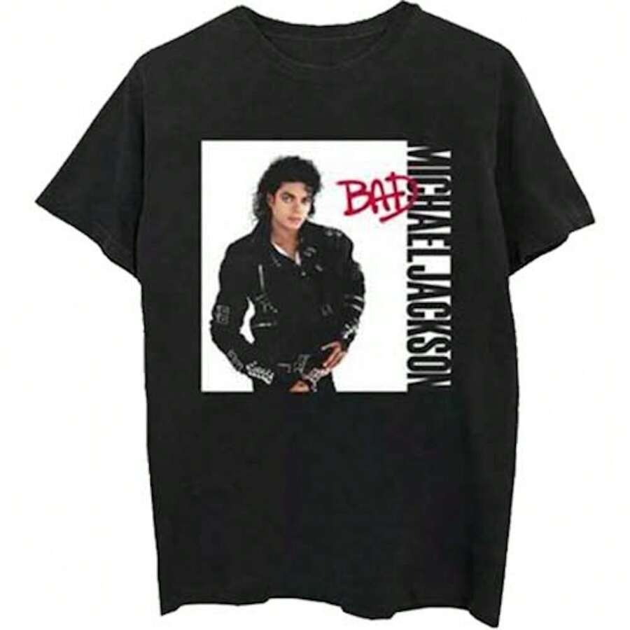 Michael Jackson | Official Band T-Shirt | Bad | SHIPPED IN 24 HOURS - Black - View 1