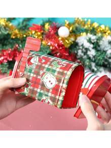 1pc Creative Mailbox Shape Christmas Decoration Gift Box Christmas Gift Packing Box Party Supplies - Multicolor - View 2