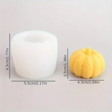 1 件万圣节南瓜硅胶模具，DIY 手工工艺品 - 白色 - 查看 3