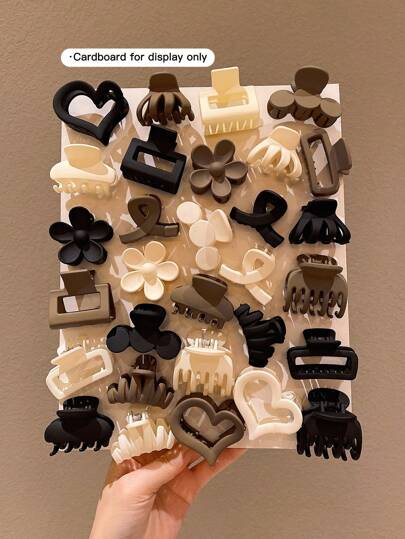 10/20 buc cleme de păr medii minimaliste colorate pentru femei