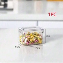 PET 透明冰箱收纳盒，S/M/L 尺寸单独出售，3 件/14 件套装，塑料容器，冰箱收纳隔板收纳盒圣诞礼物 - 彩色 - 查看 13