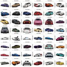 50 张/包卡通赛车涂鸦贴纸，可用于装饰滑板、笔记本电脑、杯子、头盔、桌子、手机壳等 DIY 创意贴纸 - 彩色 - 查看 5