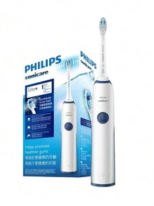PHILIPS Electric Toothbrush Adult Rechargeable Vibration Couple Toothbrush (With 2 Brush Heads) Intelligent Whitening Gum Care Birthday Gift For Men And Women HX3226-Blue