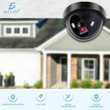 Cámara de Seguridad Falsa Aspecto Realista con luz LED roja Intermitente. - Negro - Ver 8