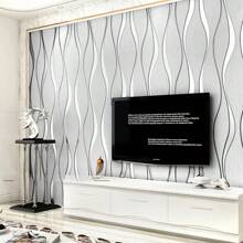 1 Roll Of Water Corrugated Fashion Design Wallpaper, Home Decoration Wall Restoration, Bedroom Guest Hall Wall Renovation Art Wallpaper, Wall Decal, For Room Decor, Renovation Stickers Peel Wall Panels, Wall Paper, Wallpapers, Spring Decoration Items Refresh Your Home, Festival Decoration Stickers Gifts Birthday Graduation