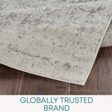 Syracusa Vintage Rug - Area Rugs Living Room, Hallway, Bedroom - Chic Neutral Scandi Rug, Traditional Boho Rug Style, Natural Easy Care Pile - Large Rug 160x220 Cm Grey And Beige Rug - Grey - View 4