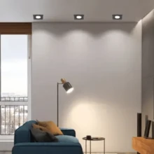 Kit Of 15 7W Black Recessed Led Spot Lights, Adjustable, Square, Round, Granfei - 冷白圓 - 查看 3