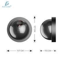 Cámara de Seguridad Falsa Aspecto Realista con luz LED roja Intermitente. - Negro - Ver 4