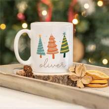 1 件圣诞节定制彩色圣诞树杯，可爱杯子，彩色圣诞树杯，圣诞节家居装饰，完美的圣诞礼物创意 - 彩色 - 查看 14