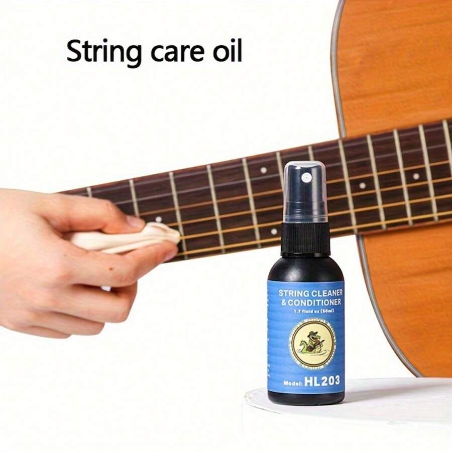 Aceite anti-óxido para cuerdas de guitarra, Protector y limpiador de cuerdas de ukelele, Líquido para mantenimiento de cuerdas de instrumento para mejorar el tono y prolongar la vida útil