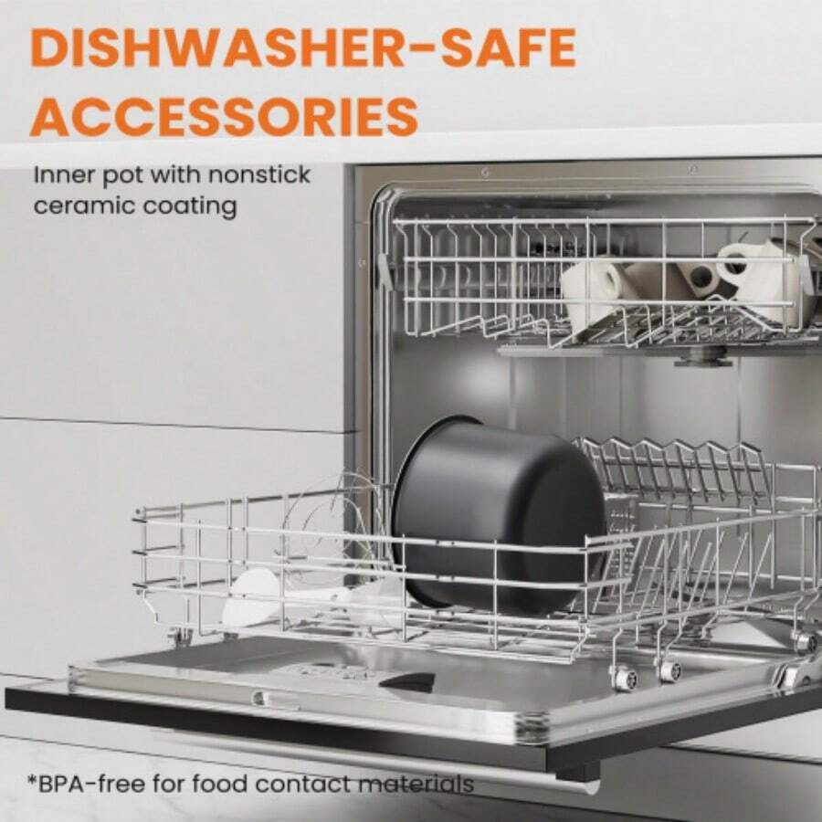 9 In 1 Electric Pressure Cooker 6 Quart, Steamer, Yogurt Maker, Warmer