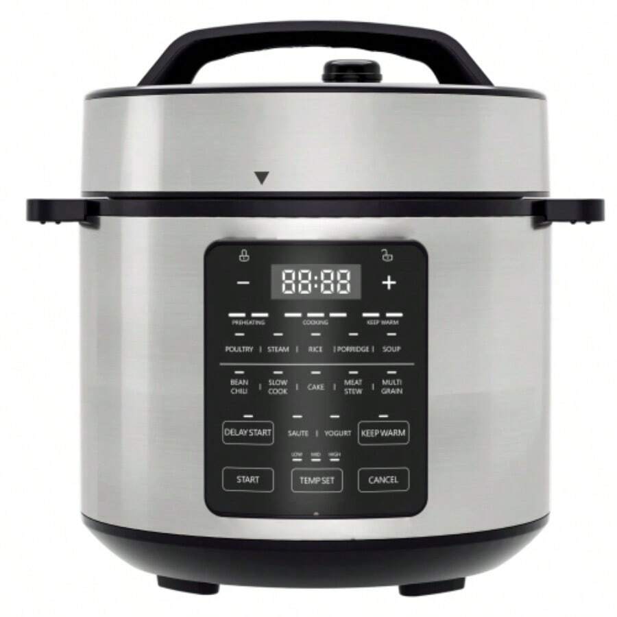 9 In 1 Electric Pressure Cooker 6 Quart, Steamer, Yogurt Maker, Warmer
