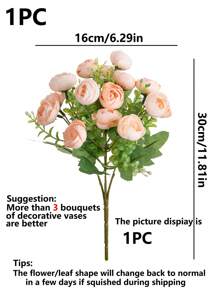 1 件装 秋季装饰 人造茶玫瑰 蕾花 花束 丝绸玫瑰 假植物 情人节礼物 生日派对装饰 婚礼花篮 新娘手捧花 家居摆设 餐厅 卧室 窗台 花瓶装饰 新年装饰 户外花园 开学季 - 彩色 - 查看 2