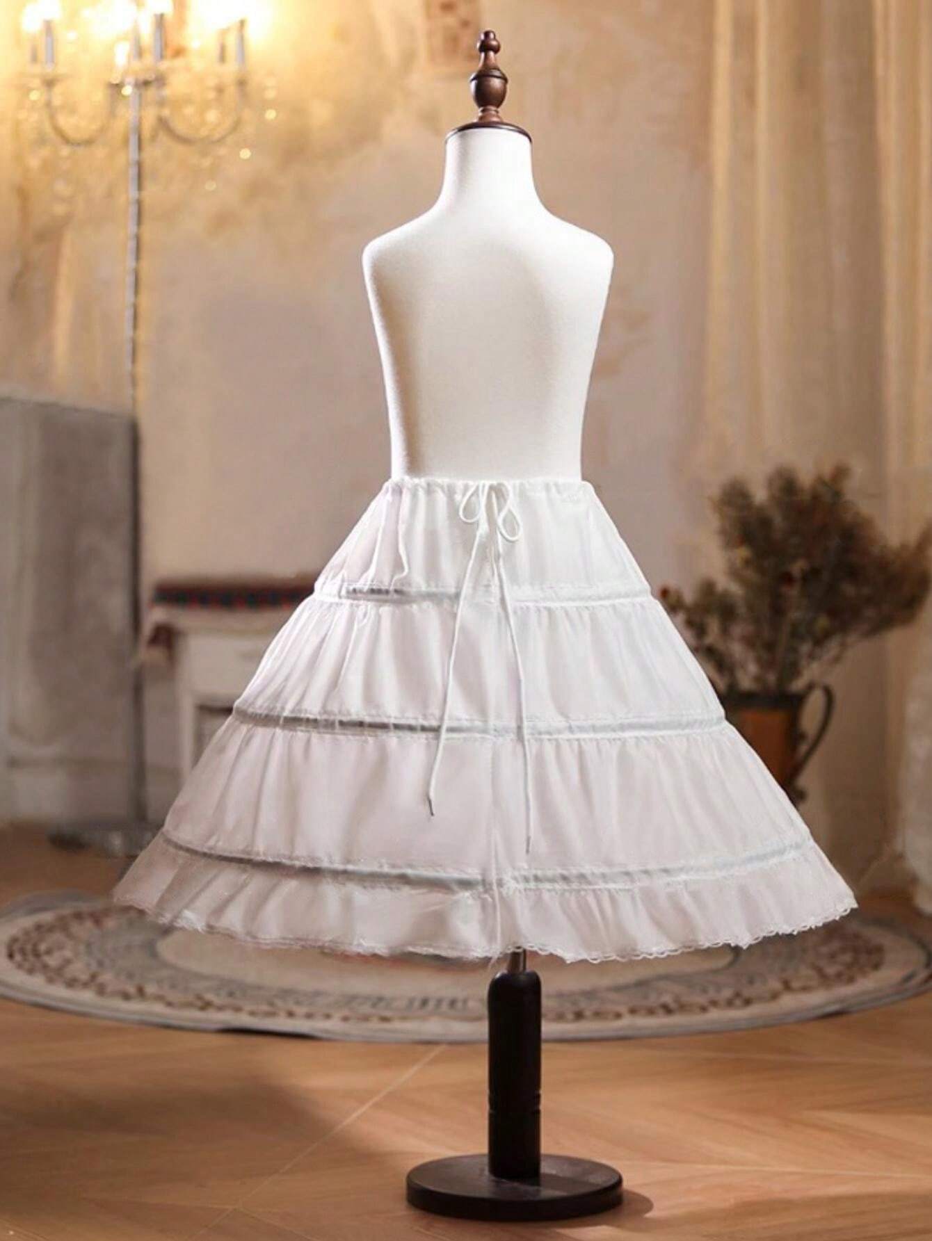 Daily Cosplay Skirt Brace Wedding Princess Three Circle Adjustable