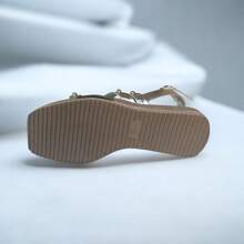 Women's Flatform Sandal Details - 銀色 - 查看 3