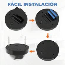 Cámara de Seguridad Falsa Aspecto Realista con luz LED roja Intermitente. - Negro - Ver 6