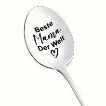 Mirror Polished Stainless Steel Spoon Engraved Spoon Long Handle Spoon Personalized Coffee Spoon Couple Gifts, Anniversary Wedding Birthday Gifts For Grandma Grandpa, Best Grandpa And Grandma Ever, Grandpa And Grandma Gifts Ice Cream Spoon Christmas Gift - Silver - View 13