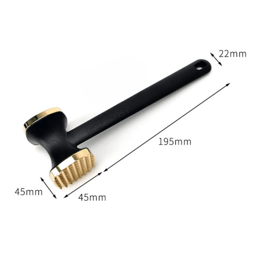 Stainless Steel Meat Tenderizer Hammer And Needle Set For Beef Steak, Portable Kitchen Tool - Silver - View 1