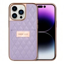 Ốp lưng điện thoại bằng da PU thêu có khe cắm thẻ mạ điện tương thích với iPhone - Nhiều màu - Xem 48