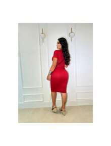 Women's Gringa Midi Dress - 紅色 - 查看 6