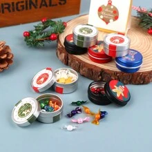 1 件迷你食物模型玩具套装、圣诞饼干、巧克力、蝴蝶脆饼糖果礼盒 - 彩色 - 查看 11