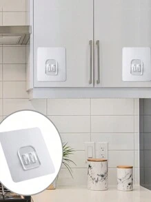 10/50 Móc dán trong suốt vô hình, Không cần khoan Nylon trong suốt - Trong sáng - Xem 11