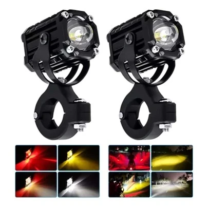 1un extraño Faros De Lupa Luces Led Auxiliares Con Estrobo 4 Modos Adecuado para conducir con niebla