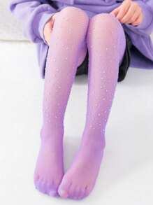 1 Miếng Hợp thời Kim cương giả Trang trí mỏng Có chân pantyhose Dành cho Cô gái , Thích hợp Đối với Mặc hàng ngày - màu đen - Xem 9