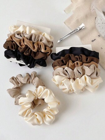 6pcs Shiny Satin Hair Scrunchies, Women Solid Satin Casual Scrunchies, For Daily Life, Maillard, Silk Scrunchies, Fashionable Outfit, Fashion Glasses, Home Life, Ornaments, Hair Accessories For Women, Hair Tools, Beauty Accessories, Curly Hair Accessories, Hair Accessory, Hair Accessories For Women, Fall, Travel, Hair Tools, Accessories Women, Hair Stuff, Fall, For Women, Travel, Hair Accessories Women, Hair Tools, Hair Stuff, Stuff, Beauty Accessories, Gifts, Travel, Gifts For Women, Hair Stuff, Stocking Stuffers,Stocking Stuffers,Stocking Fillers,Stocking Stuffers For Women,Stocking Fillers Women,Christmas Gifts,Gifts,Christmas Stocking Fillers,Gifts For Women,Gift,Christmas Gift,Stocking Stuffers For Adults,Stocking Fillers For Adult,Hair Stuff,Women's Accessories,Stocking Stuffer,Coming-Of-Age Hair Accessory,Christmas Hair Accessories,Gift Ideas For Women,Beauty Stocking Fillers,Christmas Gifts For Women