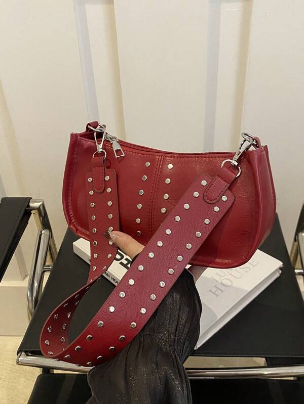 Geantă de umăr pentru femei, cu design de nișă minimalistă, ocazională, versatilă