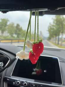 1 pieza/2 piezas Colgante de coche de fresa trenzada - Unitalla - Ver 6