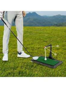 Golf Swing & Hitting Trainer Height Adjustable Golf Swing Practice Training Aid - Multicolor - View 3