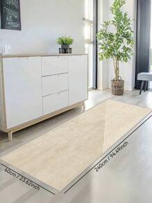 Tapis de sol à motif de lignes pour la décoration intérieure de la maison. Tapis antidérapant et anti-peluches, facile à nettoyer, résistant aux taches, pour la chambre à coucher, la salle de bain, la cuisine, la buanderie, le bureau de la maison, le salon.