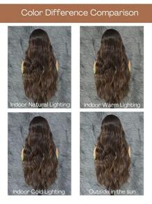 Synthetic Lace Front Wig 13*4*1 T Part Synthetic Lace Frontal Wig Pre-Plucked Long Wavy Hair Wigs For Women 28inch, Beginner Friendly Wigs Transparent Lace Front Body Wave Ombre Blonde Wigs