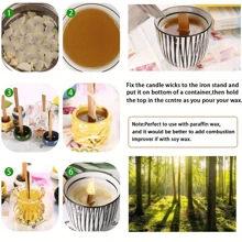 100/200/300pcs Cherry Wood Candle Wick - 5.1" X 0.5" Candle Wicks, Natural & Smokeless, Wooden Candle Cores, Suitable For DIY Candle Making, Use 2 Together