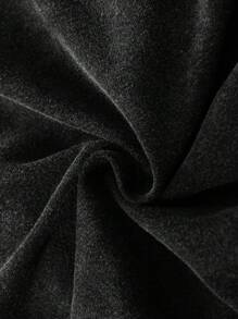 Men's Letter & Graphic Print Zip-Up Hooded Sweatshirt For Spring/Autumn - Black - View 7