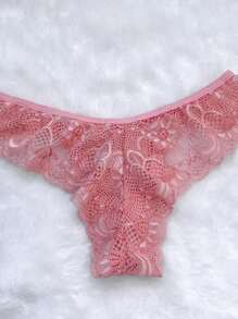 Kit 5 Lingerie Set Lace Bra Without Padded Bow Half Cup Sexy Panties - 彩色 - 查看 9