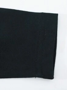 年轻男孩长袖 T 恤，卡通动物印花，时尚秋冬季 - 藏蓝色 - 查看 5