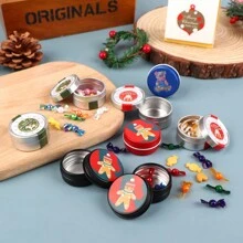 1 件迷你食物模型玩具套装、圣诞饼干、巧克力、蝴蝶脆饼糖果礼盒 - 彩色 - 查看 7