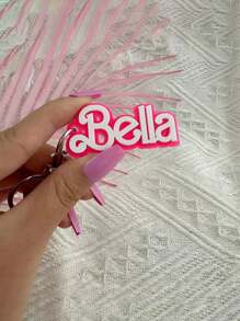 1 定制个性化亚克力钥匙扣、双层铭牌、DIY 字母钥匙扣、返校礼品配件、圣诞礼物、母亲节创意节日礼物