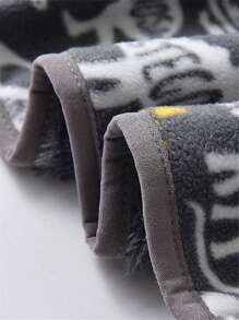 YUHANWOO Young Boy Thermal Lined Zip-Up Jacket, New Arrival, Stand Collar, Warm Thermal Lining, Cartoon Dinosaur Pattern, Grey Color, Suitable For Casual Indoor/Outdoor Wear, Autumn/Winter