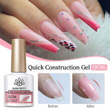 BORN PRETTY BORN PRETTY Esmalte de uñas de gel de extensión rápida de 4 en 1 de color nude, 10ml, fortalecedor de uñas de gel de construcción rápida, tratamiento de manicura para engrosamiento