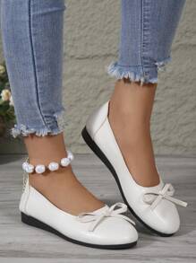 女士百搭休闲运动鞋 - 米色 - 查看 6